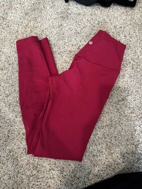 lululemon athletica Kids Burgundy Athletic Leggings